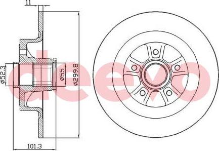 DEEVO BD24760 - Əyləc Diski furqanavto.az