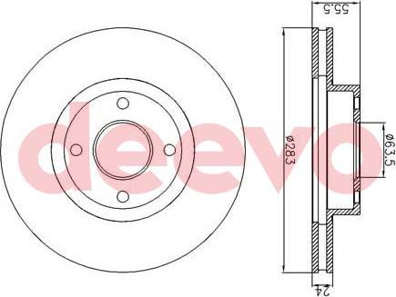 DEEVO BD25580 - Əyləc Diski furqanavto.az