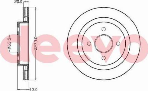 DEEVO BD25640 - Əyləc Diski furqanavto.az