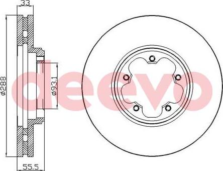 DEEVO BD25040 - Əyləc Diski furqanavto.az