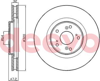 DEEVO BD25120 - Əyləc Diski furqanavto.az