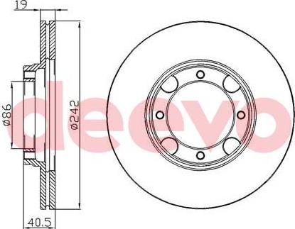 DEEVO BD25840 - Əyləc Diski furqanavto.az