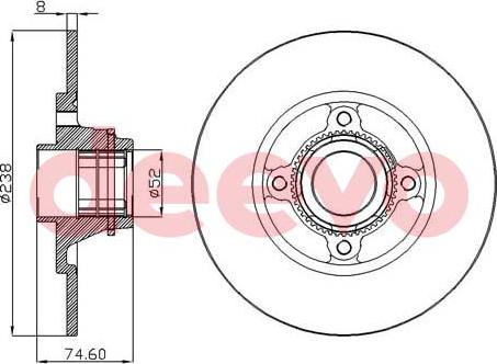 DEEVO BD25260 - Əyləc Diski furqanavto.az