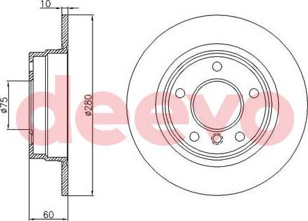 DEEVO BD25720 - Əyləc Diski furqanavto.az