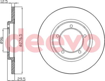 DEEVO BD26500 - Əyləc Diski furqanavto.az