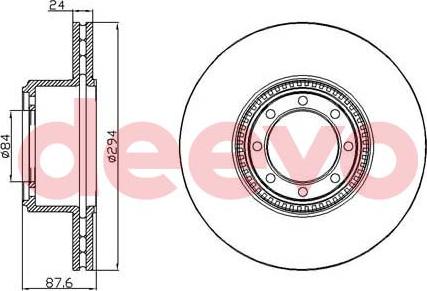 DEEVO BD20940 - Əyləc Diski furqanavto.az