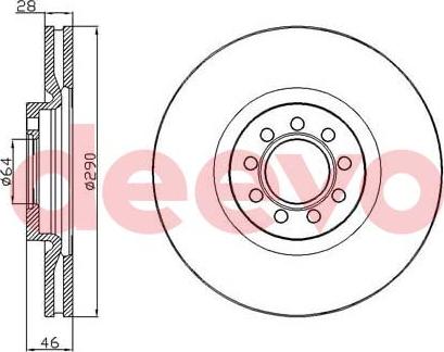 DEEVO BD20900 - Əyləc Diski furqanavto.az