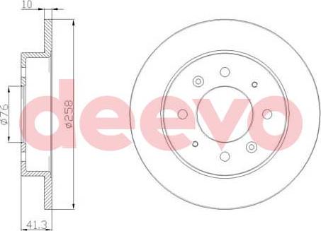 DEEVO BD20460 - Əyləc Diski furqanavto.az