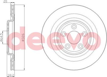 DEEVO BD20520 - Əyləc Diski furqanavto.az