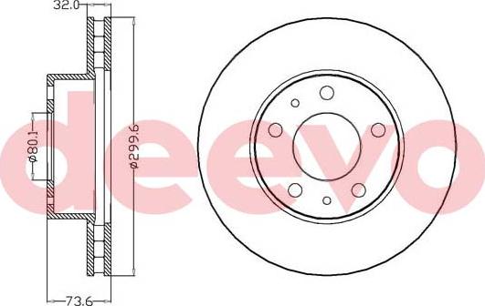 DEEVO BD20840 - Əyləc Diski furqanavto.az