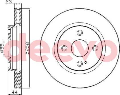 DEEVO BD20380 - Əyləc Diski furqanavto.az