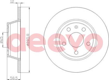 DEEVO BD21920 - Əyləc Diski furqanavto.az