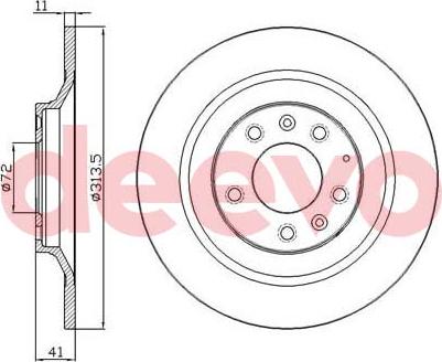 DEEVO BD21360 - Əyləc Diski furqanavto.az