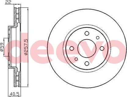 DEEVO BD28300 - Əyləc Diski furqanavto.az