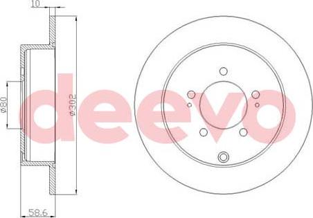 DEEVO BD23440 - Əyləc Diski furqanavto.az