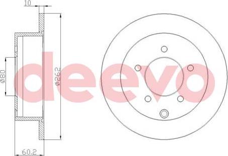 DEEVO BD23420 - Əyləc Diski furqanavto.az