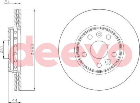 DEEVO BD23520 - Əyləc Diski furqanavto.az