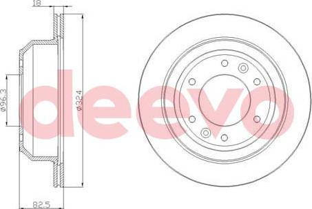 DEEVO BD23140 - Əyləc Diski furqanavto.az