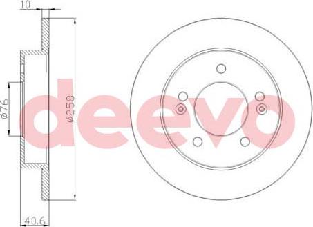 DEEVO BD23180 - Əyləc Diski furqanavto.az