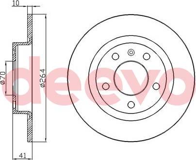 DEEVO BD23840 - Əyləc Diski furqanavto.az