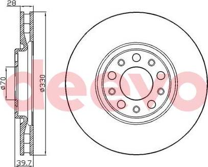 DEEVO BD23880 - Əyləc Diski furqanavto.az