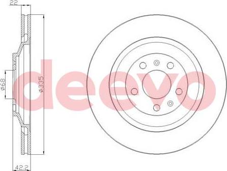 DEEVO BD23820 - Əyləc Diski furqanavto.az