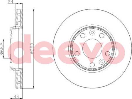 DEEVO BD22960 - Əyləc Diski furqanavto.az