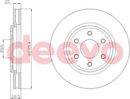 DEEVO BD22040 - Əyləc Diski furqanavto.az