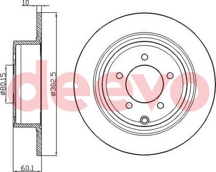 DEEVO BD22120 - Əyləc Diski furqanavto.az