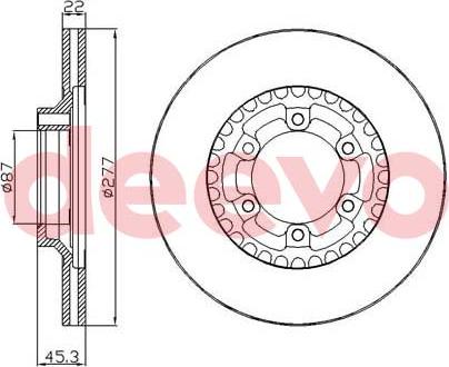 DEEVO BD27560 - Əyləc Diski furqanavto.az