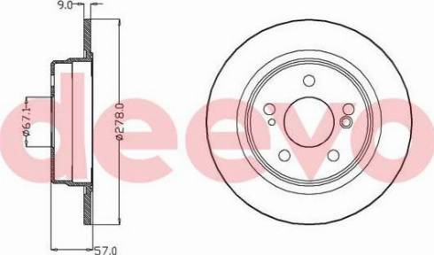 DEEVO BD27500 - Əyləc Diski furqanavto.az