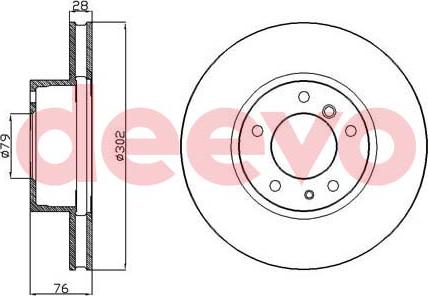 DEEVO BD27040 - Əyləc Diski furqanavto.az