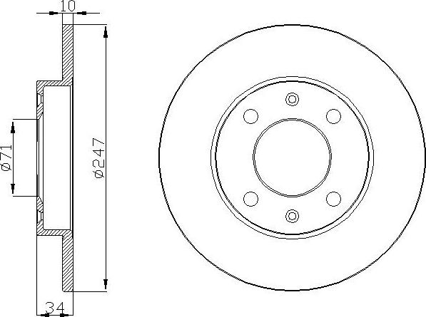 DEEVO BD27080 - Əyləc Diski furqanavto.az