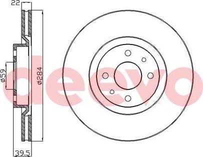 DEEVO BD27340 - Əyləc Diski furqanavto.az