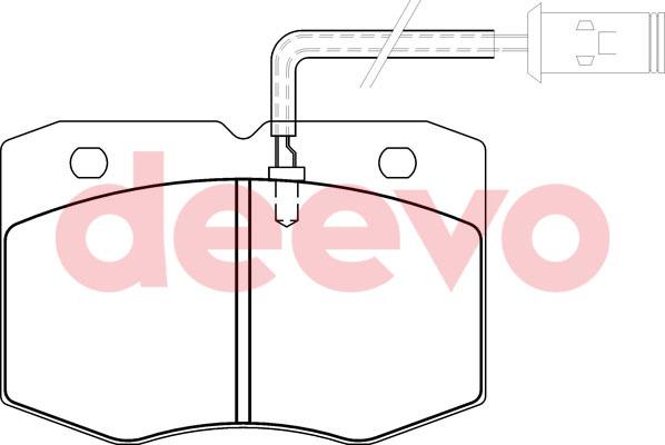 DEEVO BP59180 - Əyləc altlığı dəsti, əyləc diski furqanavto.az