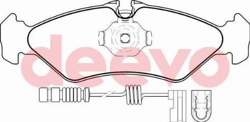 DEEVO BP59120 - Əyləc altlığı dəsti, əyləc diski furqanavto.az