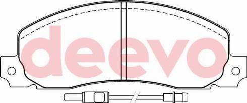 DEEVO BP59840 - Əyləc altlığı dəsti, əyləc diski furqanavto.az