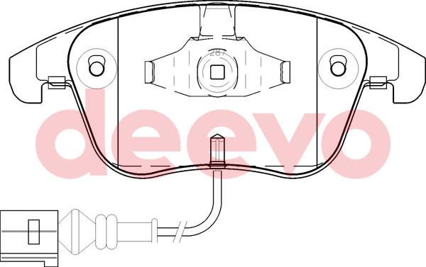 DEEVO BP59320 - Əyləc altlığı dəsti, əyləc diski furqanavto.az