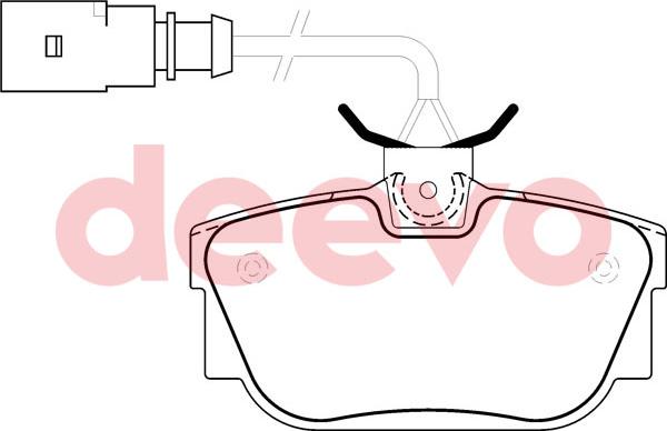 DEEVO BP59780 - Əyləc altlığı dəsti, əyləc diski furqanavto.az