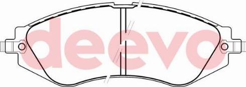 DEEVO BP54980 - Əyləc altlığı dəsti, əyləc diski furqanavto.az