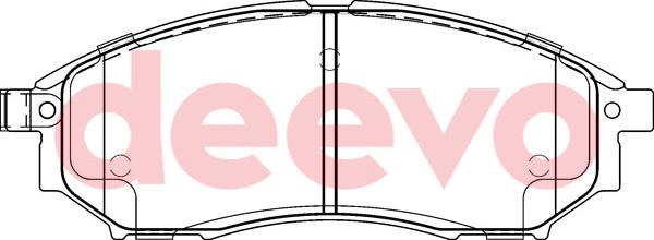 DEEVO BP55500 - Əyləc altlığı dəsti, əyləc diski furqanavto.az