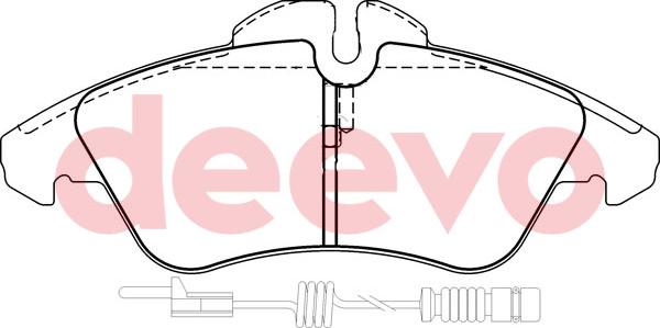 DEEVO BP55620 - Əyləc altlığı dəsti, əyləc diski furqanavto.az