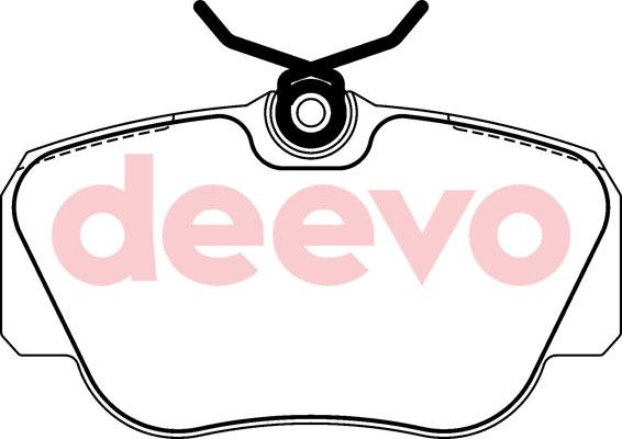 DEEVO BP56480 - Əyləc altlığı dəsti, əyləc diski furqanavto.az