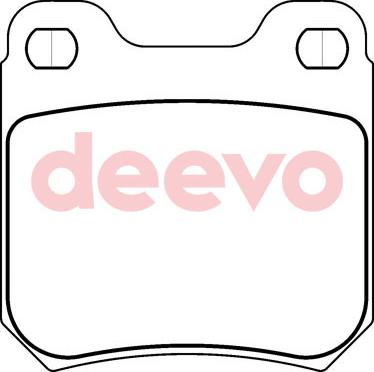 DEEVO BP56680 - Əyləc altlığı dəsti, əyləc diski furqanavto.az