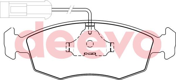 DEEVO BP56000 - Əyləc altlığı dəsti, əyləc diski furqanavto.az