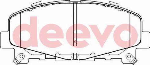 DEEVO BP56140 - Əyləc altlığı dəsti, əyləc diski furqanavto.az