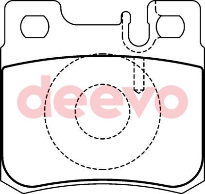 DEEVO BP56820 - Əyləc altlığı dəsti, əyləc diski furqanavto.az