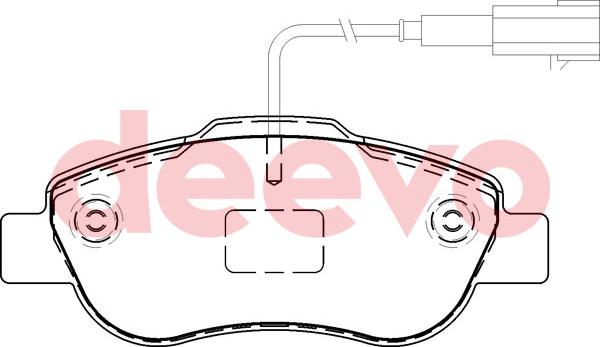 DEEVO BP50620 - Əyləc altlığı dəsti, əyləc diski furqanavto.az