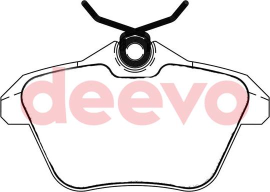 DEEVO BP51760 - Əyləc altlığı dəsti, əyləc diski furqanavto.az