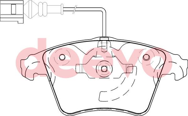 DEEVO BP58440 - Əyləc altlığı dəsti, əyləc diski furqanavto.az